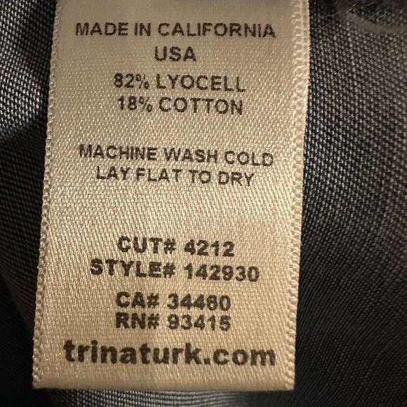 Trina Turk Shift Tank Dress Blue denim dress size 4 - Picture 8 of 8